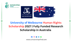 University of Melbourne Human Rights Scholarship 2027