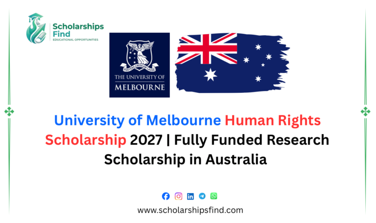 University of Melbourne Human Rights Scholarship 2027