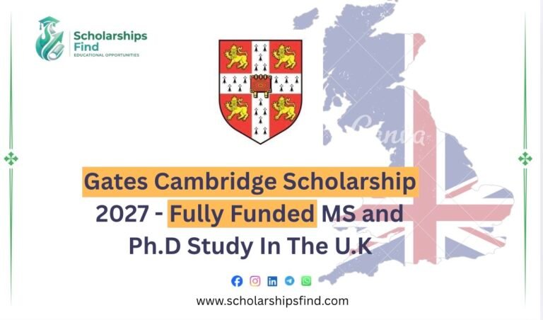 Gates Cambridge Scholarship 2027 in the UK