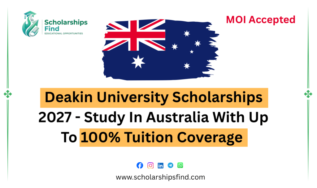 Deakin University Scholarships 2027 for international students in Australia