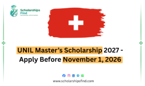 University of Lausanne in Switzerland, offering master’s scholarships for international students
